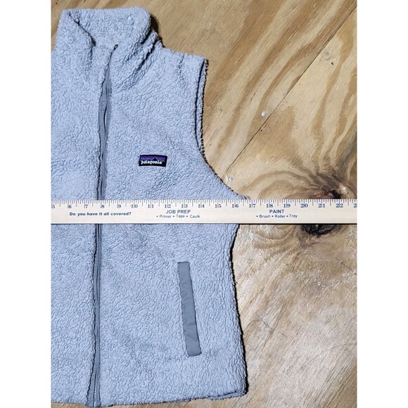 Patagonia Women S Gray Sleeveless Fleece Full Zip Vest @j9 - Picture 3 of 6